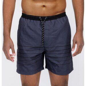 Blue Stripes Swim Shorts